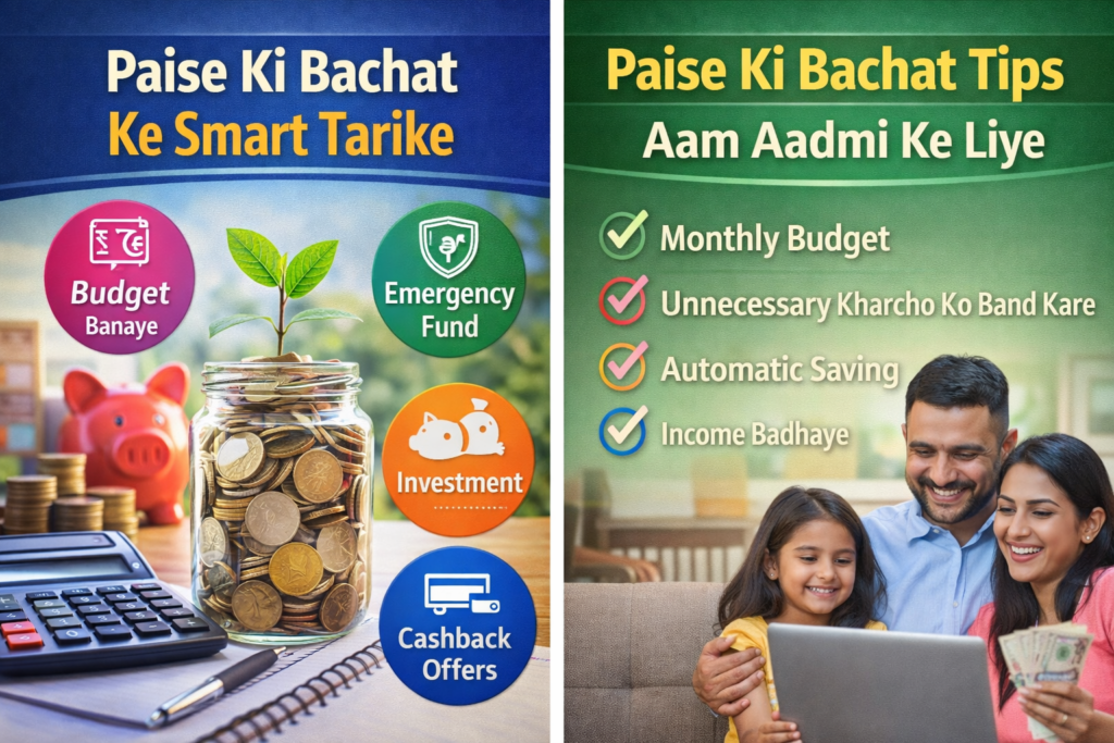 Paise bachane ke tips aam aadmi ke liye