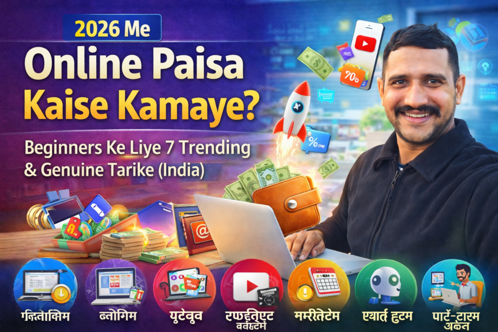 2026 me online paisa kaise kamaye beginners ke liye genuine tarike India