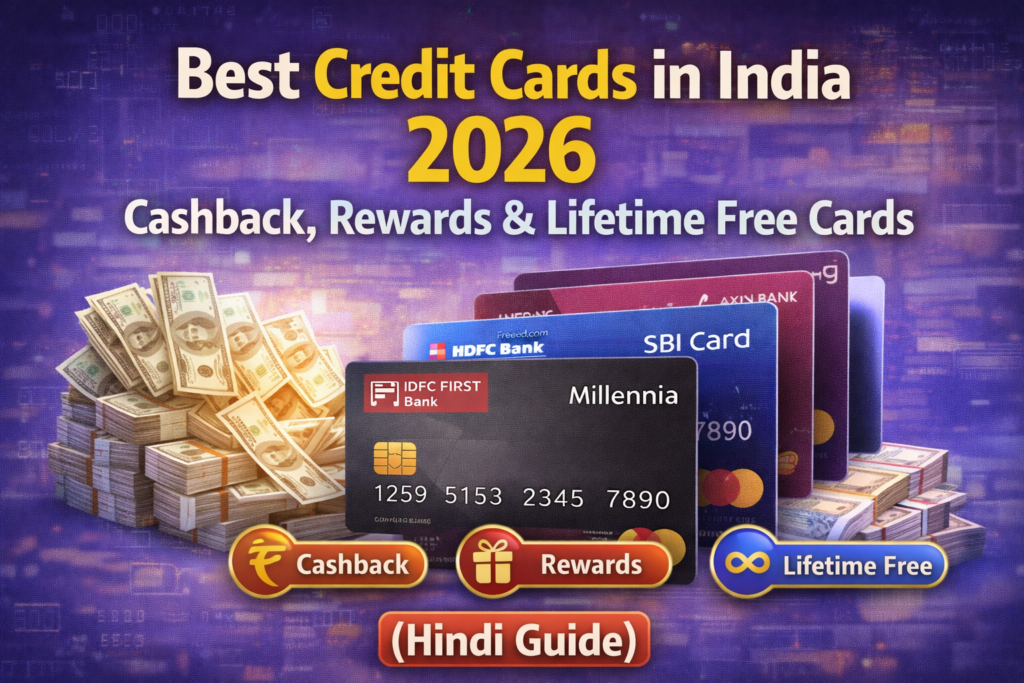 Best credit cards in India 2026 Hindi guide with cashback rewards and lifetime free offers