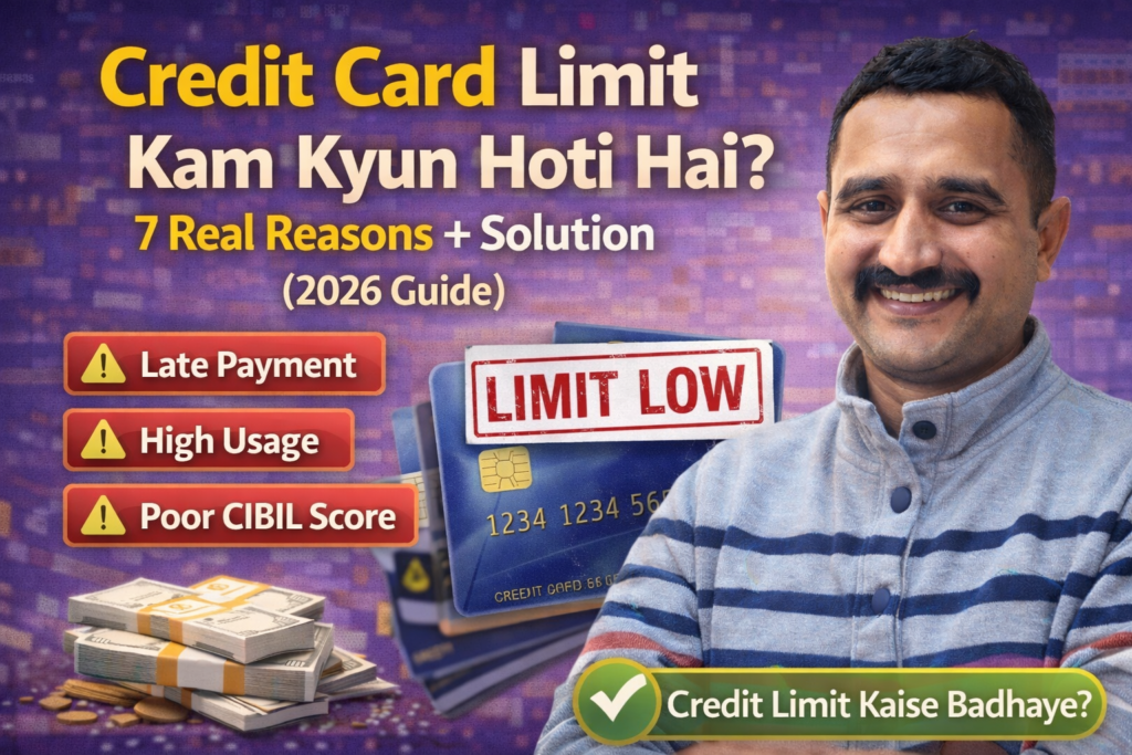 Credit card limit kam kyun hoti hai aur credit limit kaise badhaye – 7 real reasons Hindi guide