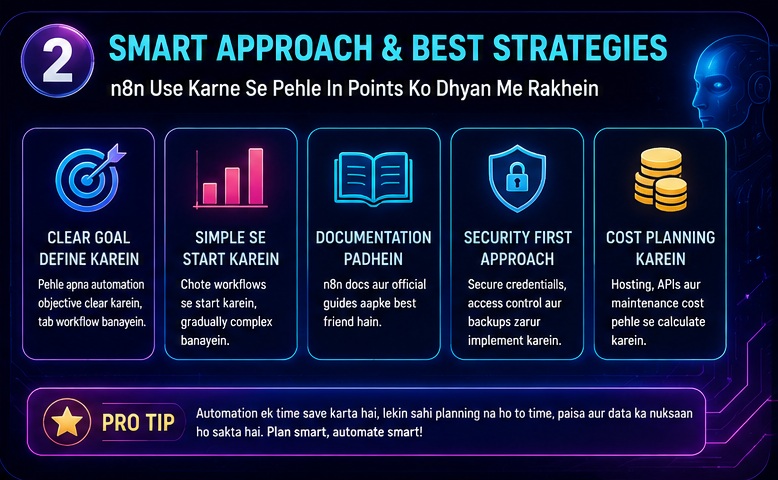 Best strategies for using n8n AI software including planning, documentation, security and cost management