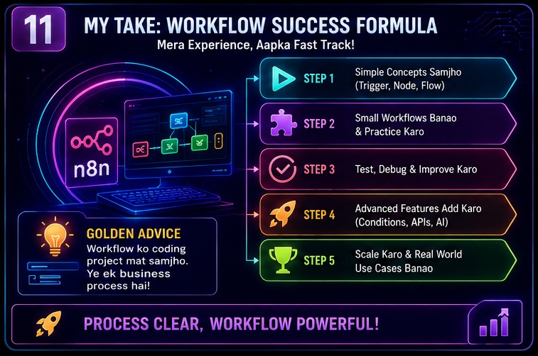 n8n workflow kaise kaam karta hai workflow success formula for beginners from simple concepts to advanced automation