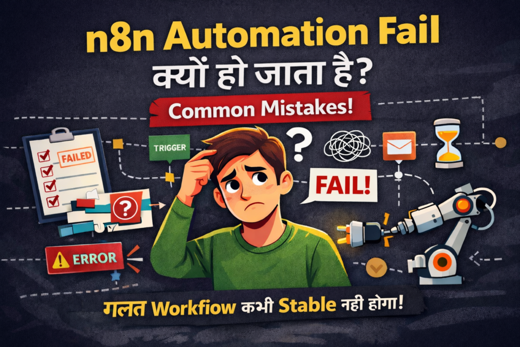 n8n automation fail kyun ho jata hai – common workflow mistakes explained