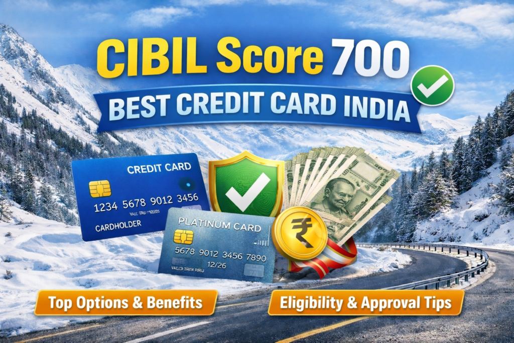 “CIBIL score 700 best credit card India ke top options, eligibility aur approval tips”