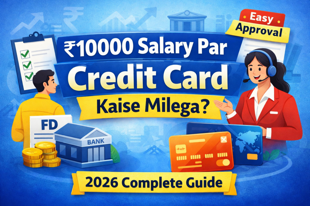 10000 salary par kaunsa credit card sabse jaldi milta hai