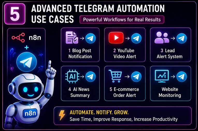 n8n se telegram automation kaise kare advanced telegram automation use cases for bloggers creators and businesses