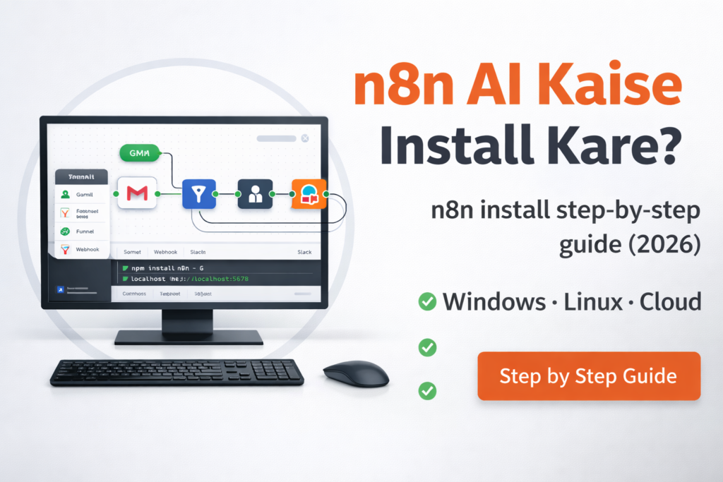 n8n install kaise kare step by step guide dashboard tutorial