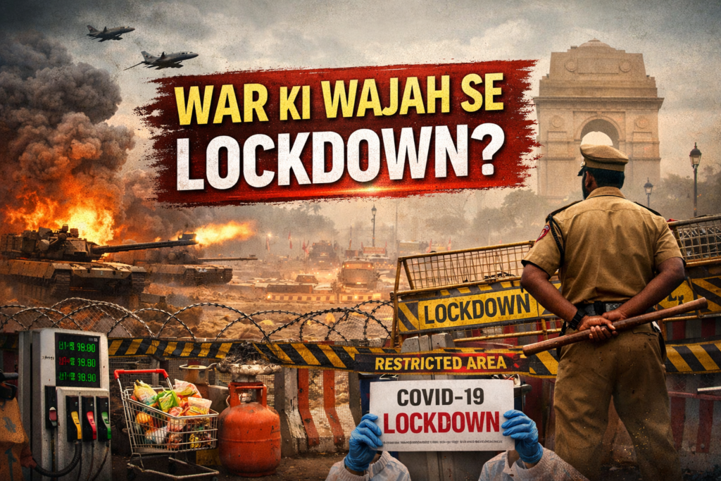 war ki wajah se lockdown lag sakta hai india emergency war situation lockdown news