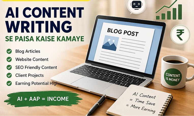 AI content writing earning