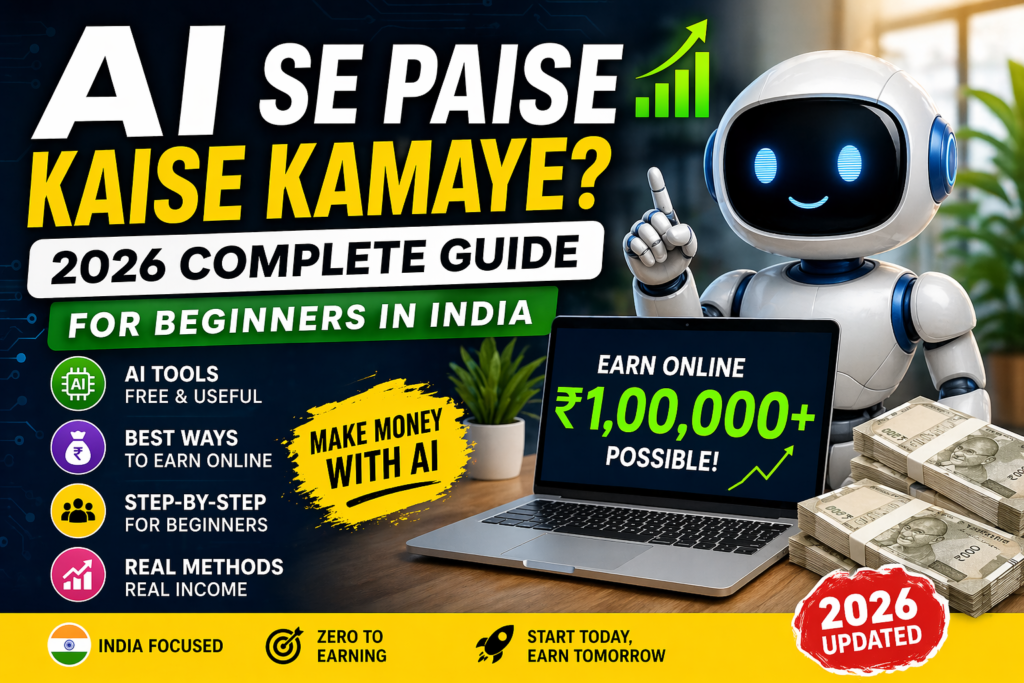 AI se paise kaise kamaye 2026 guide