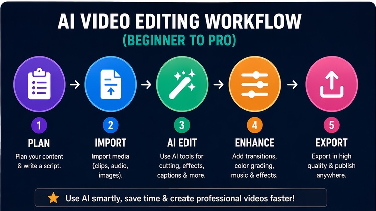 best ai tools for video editing workflow beginner to pro
