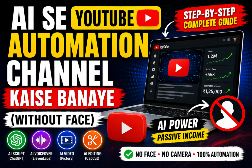 ai se youtube automation channel kaise banaye without face