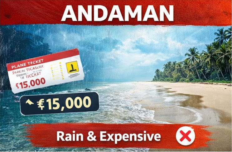 April me ye 8 jagah mat jana Andaman expensive trip and weather risk