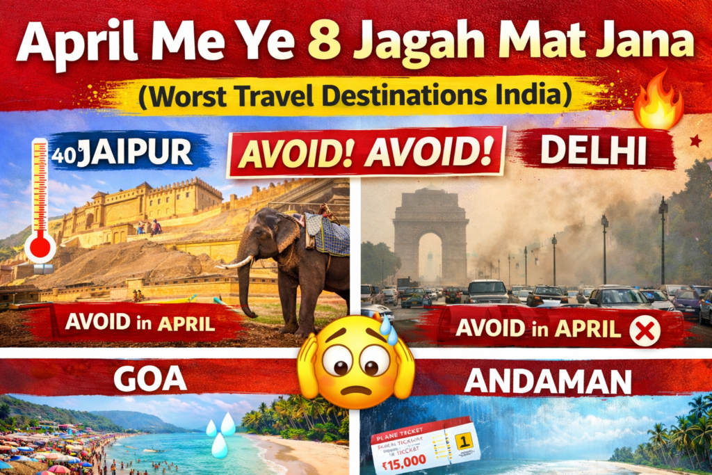 April me ye 8 jagah mat jana worst travel destinations India