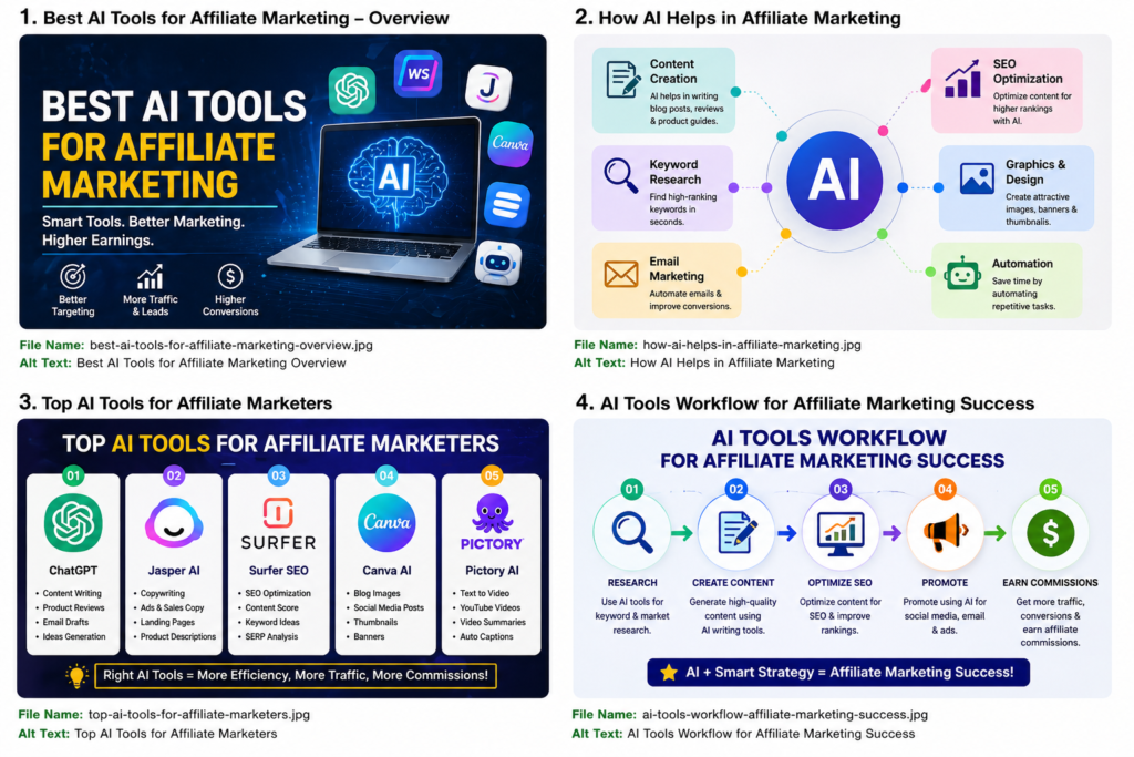 Best AI Tools for Affiliate Marketing for beginners to boost traffic and earnings