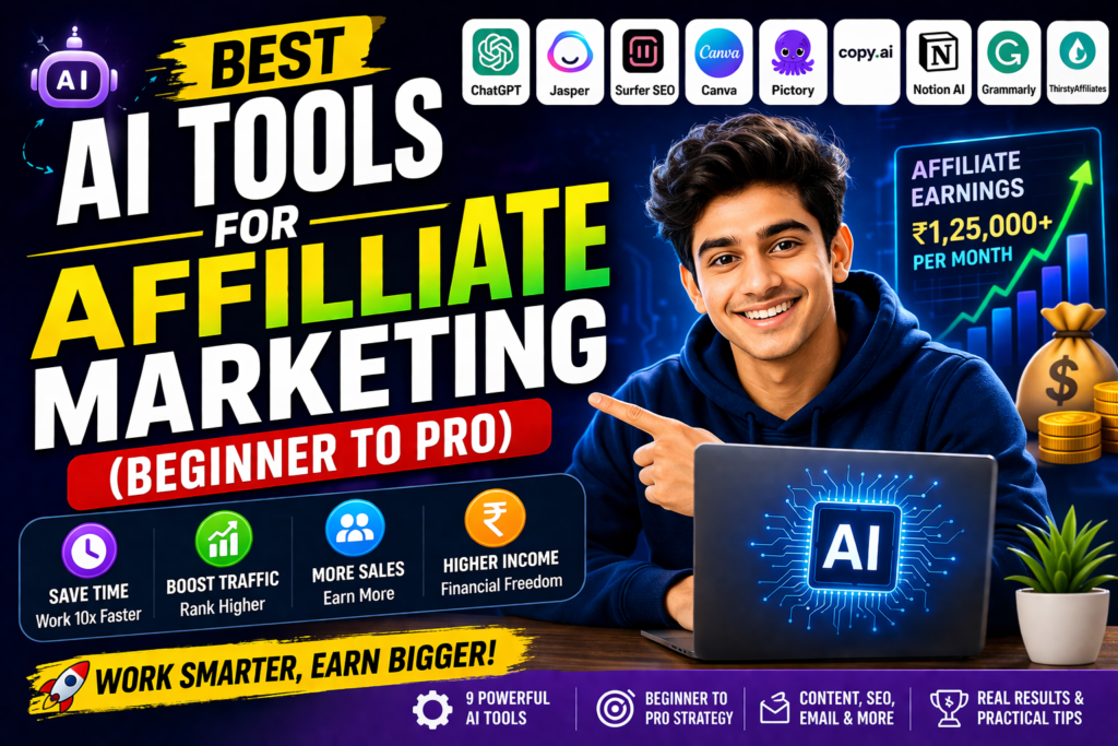 Best AI Tools for Affiliate Marketing to earn more money fast for beginners and professionals