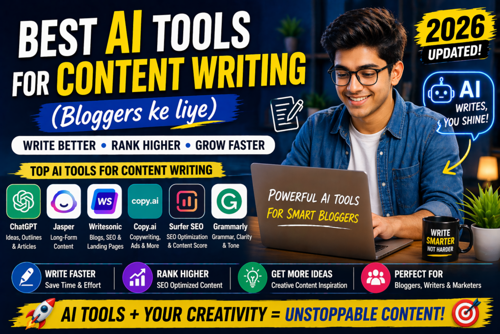 best ai tools for content writing bloggers