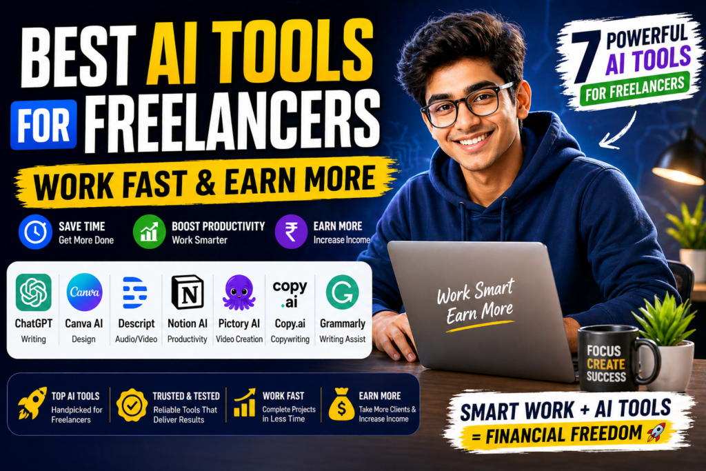 Best AI Tools for Freelancers to work fast and earn more online