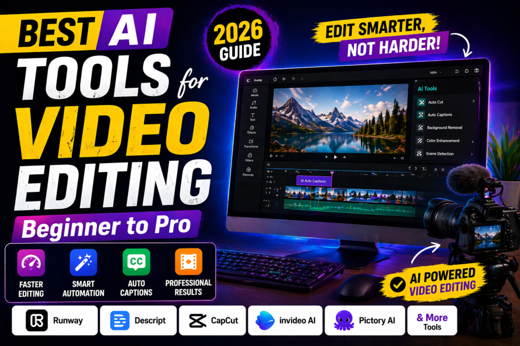 best ai tools for video editing beginner to pro
