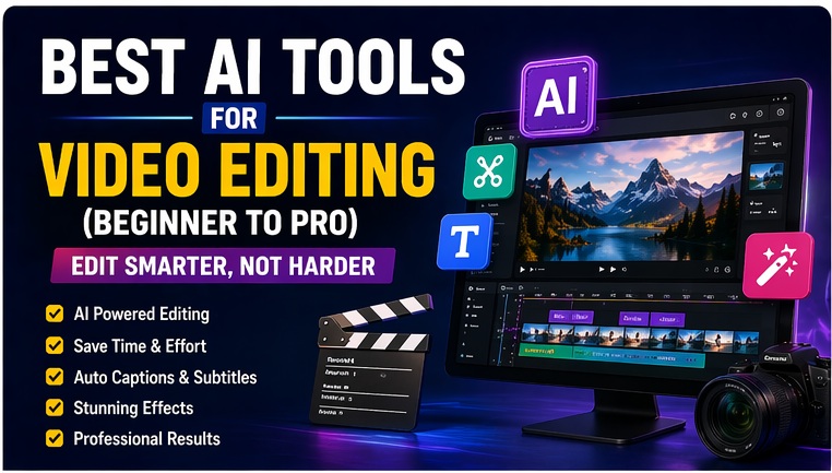 best ai tools for video editing beginner to pro overview