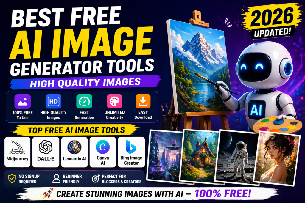 best free ai image generator tools high quality images