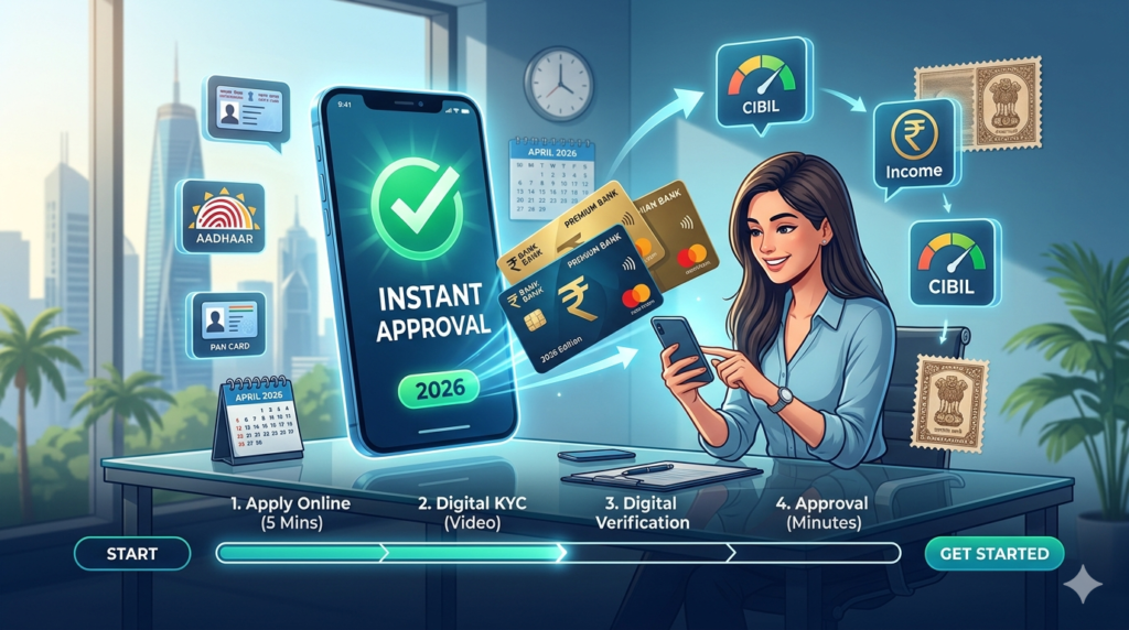 Instant Approval Credit Cards in India fast approval credit card options for beginners 2026