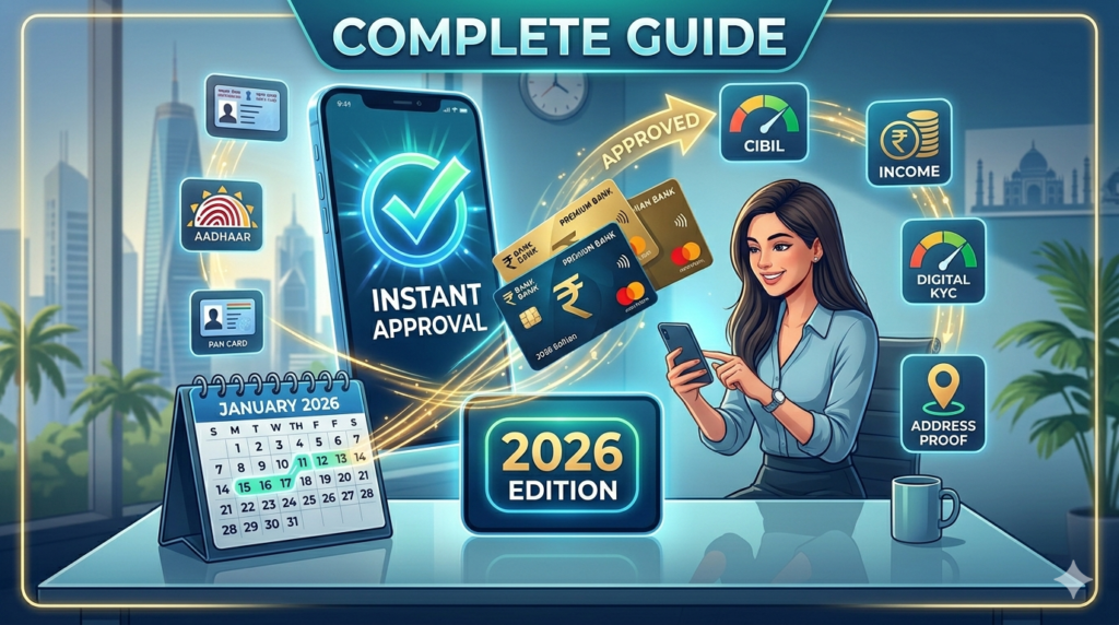 Instant Approval Credit Cards in India fast approval credit card options 2026