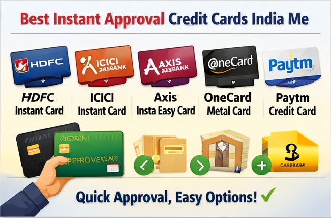 Instant Approval Credit Cards India Me best credit cards comparison