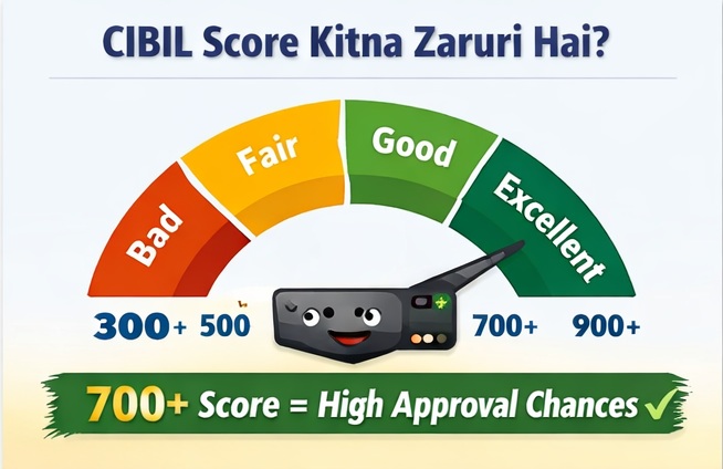 Instant Approval Credit Cards India Me CIBIL score importance chart