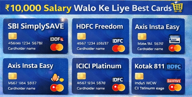 credit cards for low salary india