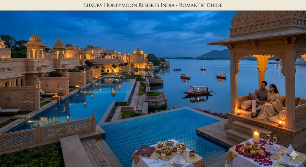 Luxury Honeymoon Resorts in India private pool villas beach and mountain romantic stays