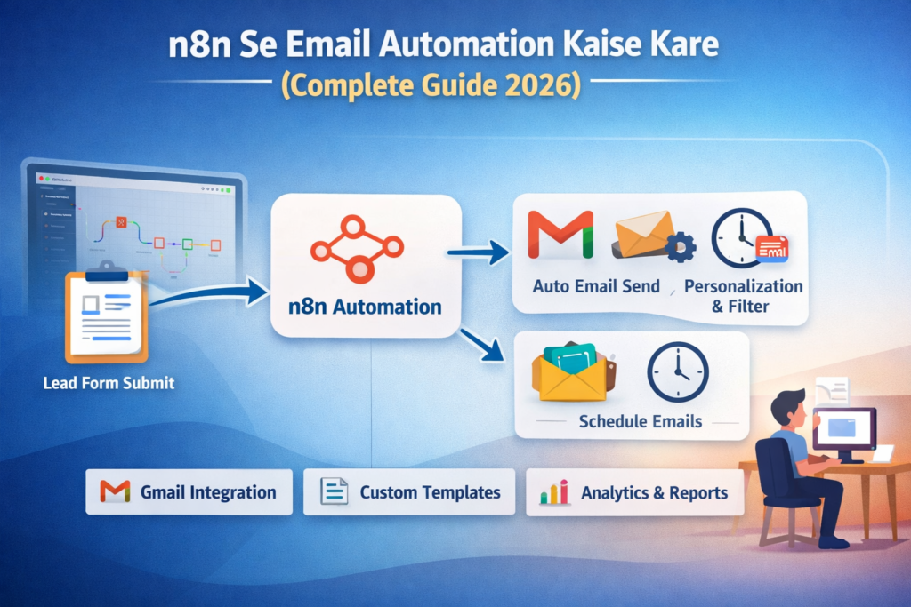 n8n se email automation kaise kare complete guide 2026 workflow example