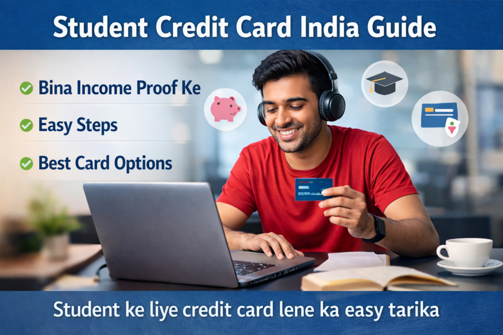 student credit card india without income proof apply guide