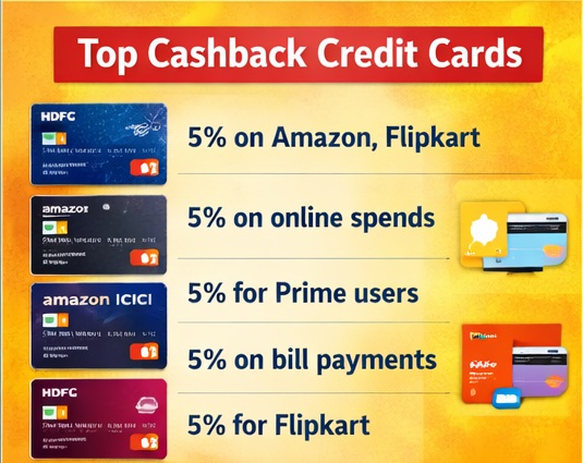 top cashback credit cards india list