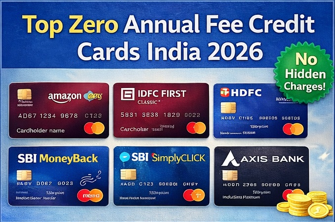 top zero annual fee credit cards india