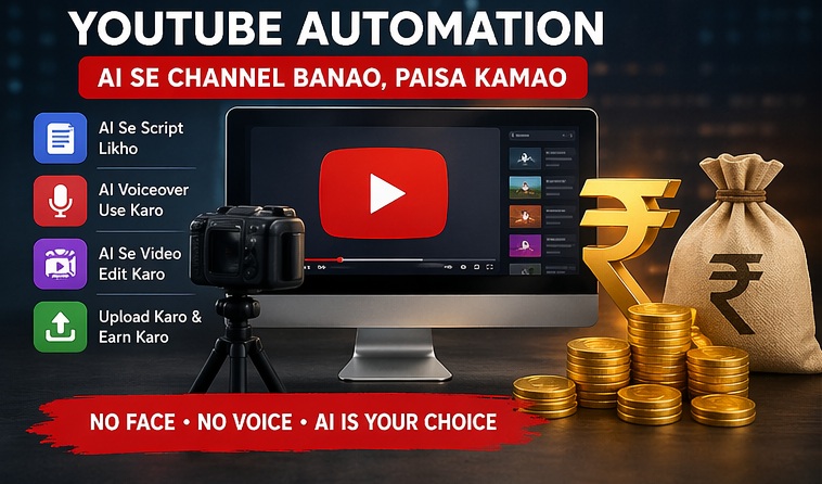 AI YouTube automation earning