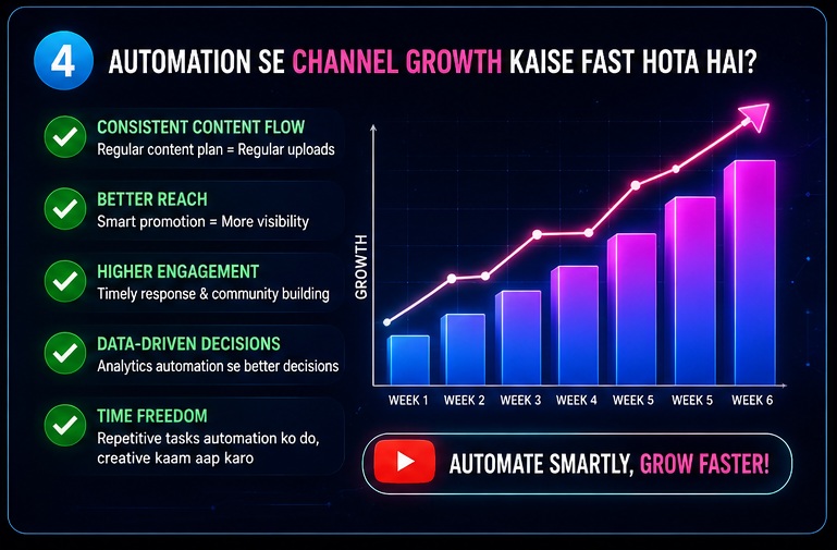 youtube channel growth using n8n automation with content consistency analytics insights better reach and engagement