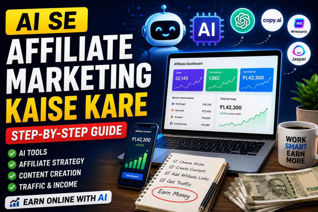 AI Se Affiliate Marketing Kaise Kare guide for beginners in India