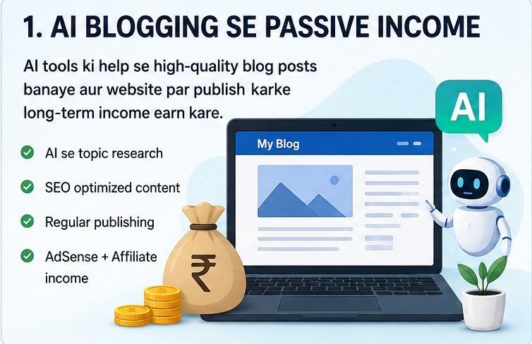 AI Se Passive Income Ideas guide for beginners in India