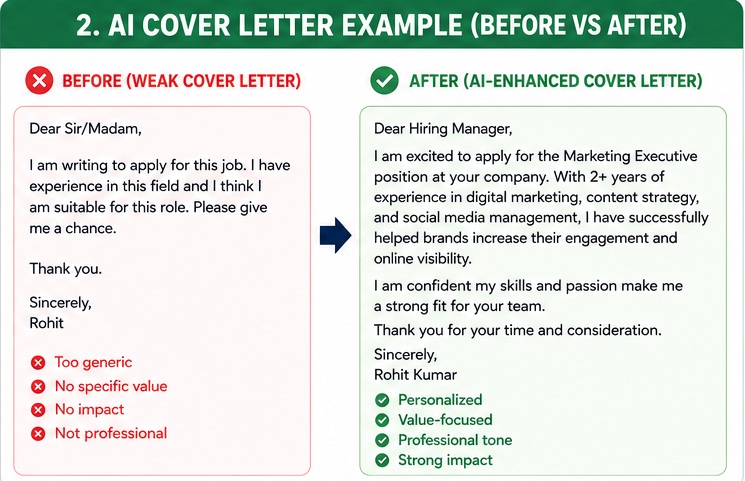 AI Se Resume aur Cover Letter Bana Kar Paise Kaise Kamaye using AI-enhanced cover letter examples