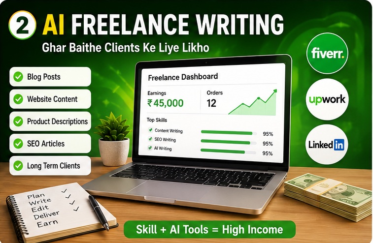 AI Se Content Writing Karke Paise Kaise Kamaye with freelancing