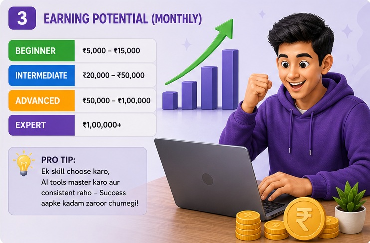 Students AI earning potential aur income growth guide