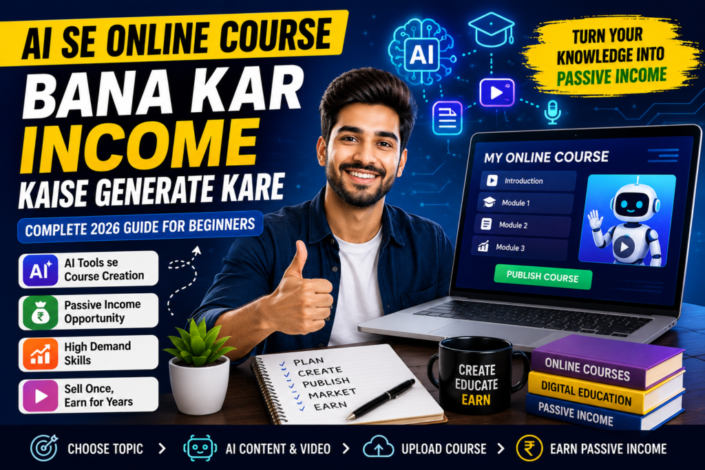 AI Online Course Se Income Kaise Generate Kare