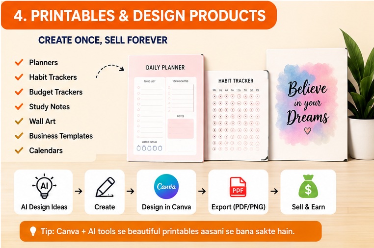 AI Se Digital Products Bana Kar Sell Kaise Kare and grow passive income