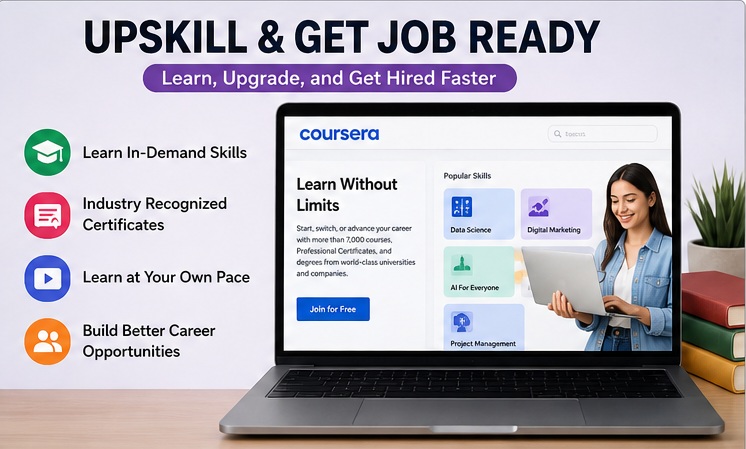 AI tools for upskilling and job preparation with online learning platforms