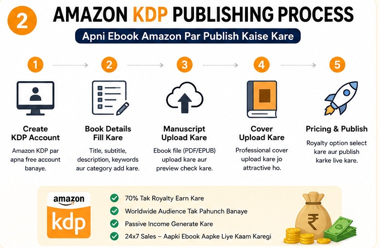 AI Ebook Writing Amazon KDP publishing process for ebook creators