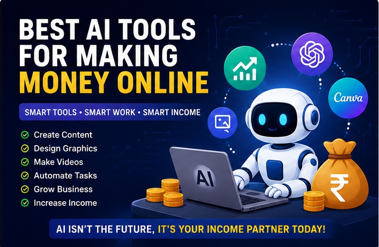 Best AI Tools for Making Money Online overview with smart AI earning methods
