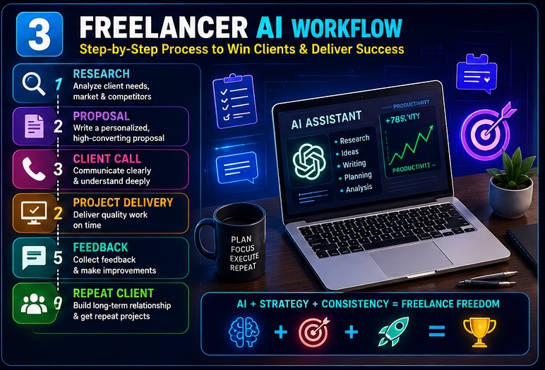 Best ChatGPT Prompts for Freelancers workflow from research proposal client communication project delivery and repeat business