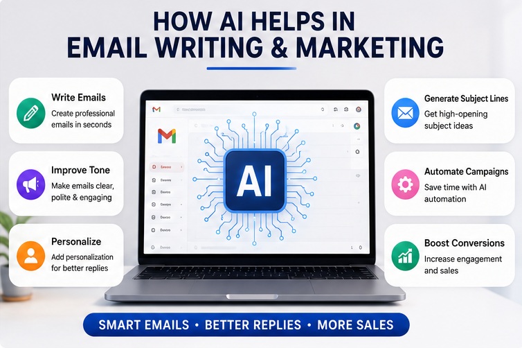Free AI Tools for Email Writing & Marketing helping improve email campaigns and conversions