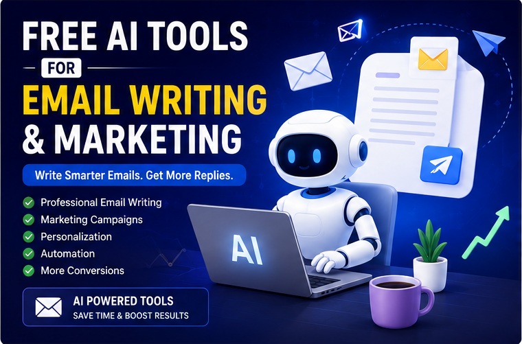Free AI Tools for Email Writing & Marketing overview with smart AI email solutions